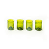 Set of 4 Upcycled Green Wine Bottle 11oz Glasses - Wholesale