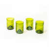 Set of 4 Upcycled Green Wine Bottle 11oz Glasses - Wholesale