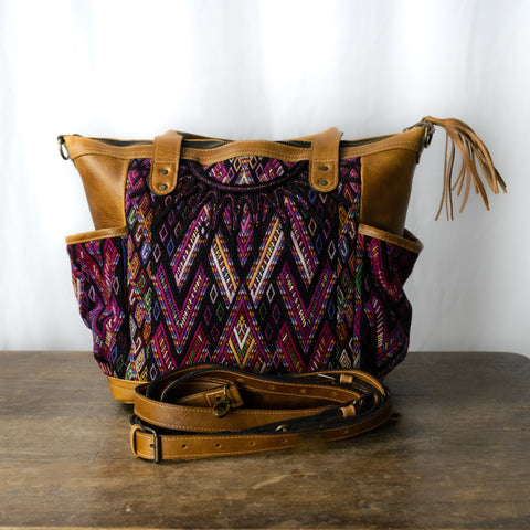 Lavender Fields Heirloom Collection Sandia Bag with Soft Robles Xela Leather